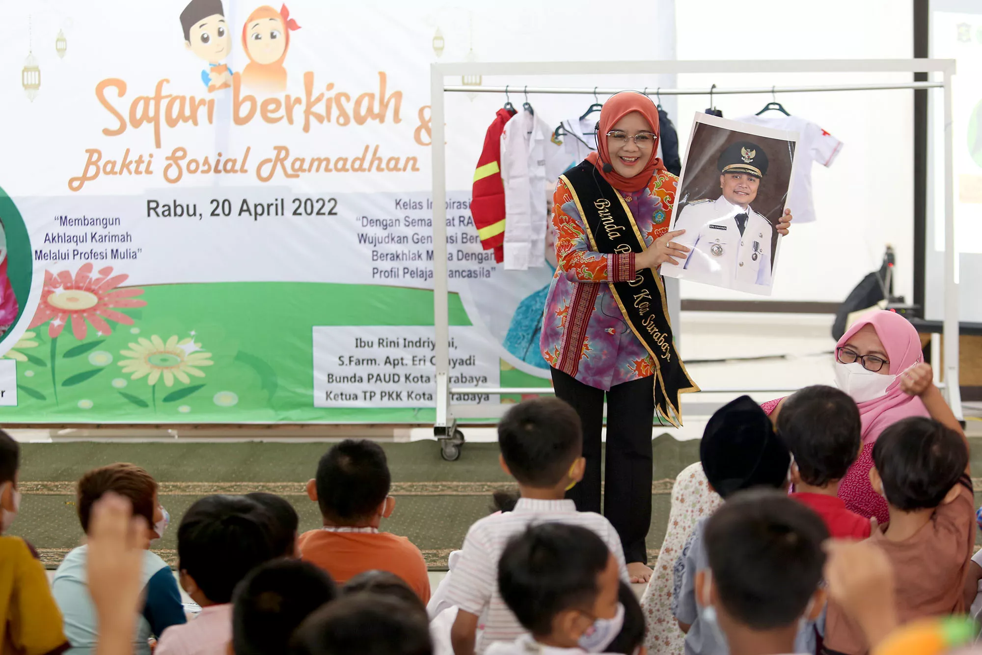 Bunda Paud Kota Surabaya Pacu Semangat Belajar Peserta Didik