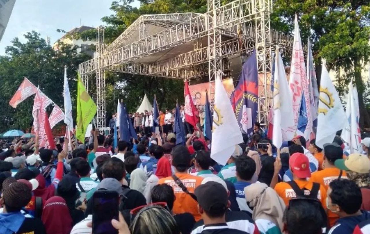 Siap Fasilitasi Buruh Jatim Dialog ke Pemerintah Pusat, itu Janji Pemprov Jatim