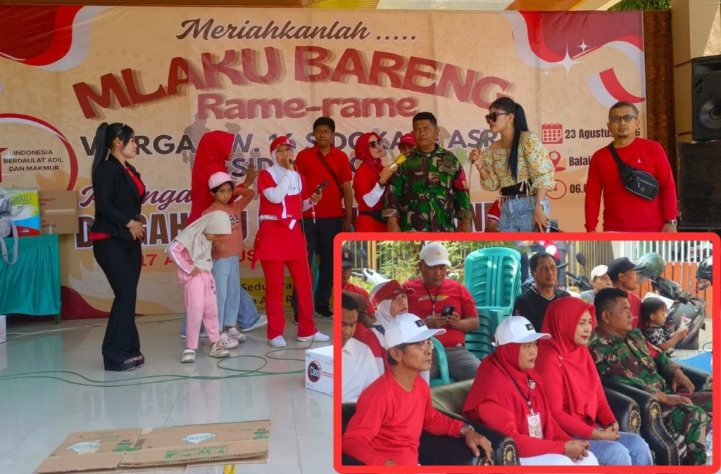 Gempita HUT Kemerdekaan ke-81 RI di RW 16 Perum Sidokare Asri Sidoarjo